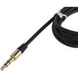 3.5mm Gold Plating Jack Earphone Cable for iPhone/ iPad/ iPod/ MP3  Length: 1m(Black)