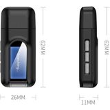 T11 2 In 1 USB Bluetooth 5.0 Transmitter And Receiver Audio Adapter With LCD Screen?Black?
