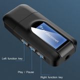 T11 2 In 1 USB Bluetooth 5.0 Transmitter And Receiver Audio Adapter With LCD Screen?Black?