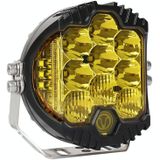 OL-1950Y 5 inch DC12V-30V 5000LM 6500K 50W Car LED Light on Three Sides Headlight for Jeep Wrangler (Gold Light)