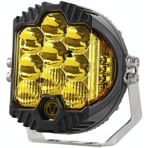 OL-1950Y 5 inch DC12V-30V 5000LM 6500K 50W Car LED Light on Three Sides Headlight for Jeep Wrangler (Gold Light)