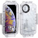 PULUZ 40m/130ft Waterproof Diving Housing Photo Video Taking Underwater Cover Case for iPhone XS Max(Transparent)