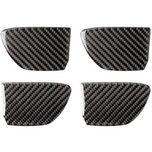 4 PCS Car Carbon Fiber Door Inner Handle Wrist Panel Decorative Sticker for Infiniti Q50 / Q60