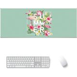 800x300x5mm Office Learning Rubber Mouse Pad Table Mat(2 Flamingo)