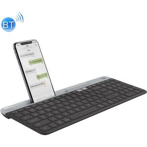 Logitech K580 Dual Modes Thin and Light Multi-device Wireless Keyboard with Phone Holder (Black)