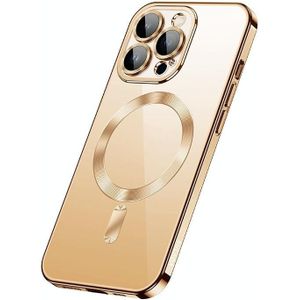 Voor iPhone 13 Pro Max SULADA Plating TPU Shockproof Phone Soft Case (Goud)