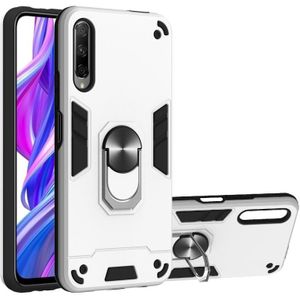 For Huawei Y9s / Honor 9 2 in 1 Armour Series PC + TPU Protective Case with Ring Holder(Silver)