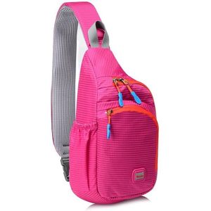 Tanluhu T-834 Outdoor Sports Large-Capacity Chest Bag(Rose Red)