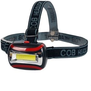 2 PCS 3W Portable Mini COB LED Headlamp Head Lamp Torch with 3 Lighting Modes