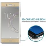 For Sony Xperia XZ1 0.26mm 9H Surface Hardness 3D Full Screen Tempered Glass Screen Protector(Gold)