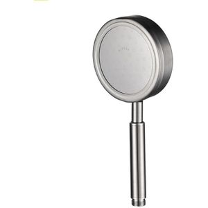 Removable and Washable 304 Stainless Steel Round Pressurized Handheld Shower Head  Size: 117mm(Silver)