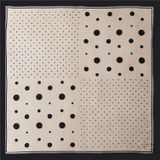 Summer Women Silk Dot Print Professional Square Scarf Small Scarf  Size:70 x 70cm(Dot Pink)
