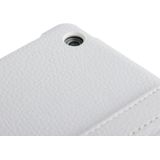 360 Degree Rotation Litchi Texture Leather Case with 3 Gears Holder & Sleep / Wake-up Function for iPad Air (White)