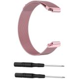 Milanese Wrist Strap Watchband for Garmin Forerunner 235 26cm (Pink)