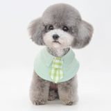 Pet Shawl Scarf Saliva Towel Dog Clothes Accessories  Size:S(Green)