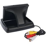 4.3 inch Folding Car Rearview LCD Monitor  2 Channels AV Input(Black)
