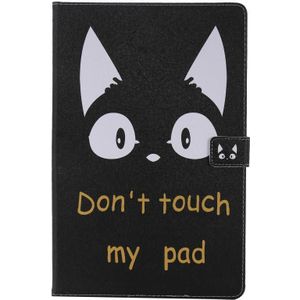 Voor Samsung Galaxy S6 Lite P610 Painted Pattern Horizontale Flip Lederen case met Holder & Card Slots & Wallet & Sleep / Wake-up Functie (Cat Ears)