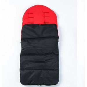 Winter and Autumn Baby Stroller Sleeping Bag Waterproof Stroller Foot Cover(Red)