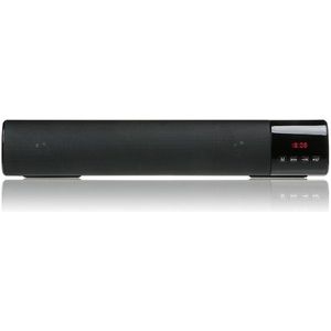 TOPROAD High Power 10W HIFI Portable Wireless Bluetooth Speaker Stereo Soundbar TF FM USB Subwoofer Column for Computer TV Phone(Black)