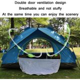 TC-014 Outdoor Beach Travel Camping Automatic Spring Multi-Person Tent For 3-4 People(Green+Mat)