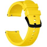 20mm For Huami Amazfit GTS / Samsung Galaxy Watch Active 2 / Gear Sport Silicone Strap(Yellow)