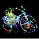 10m 12V 6W 500LM LED Silver Wire String Light  RGB Light  SMD-0603 Festival Lamp / Decoration Light Strip