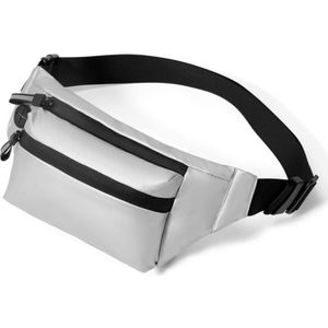 CXS-321 Verstelbare Oxford Doek Taille Tas voor Mannen  Grootte: 32 x 12 x 6cm (Silver)