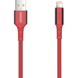 JOYROOM S-M364 2m Intelligent Poweroff 8 Pin Data Sync Charge Cable  For iPhone XR / iPhone XS MAX / iPhone X & XS / iPhone 8 & 8 Plus / iPhone 7 & 7 Plus / iPhone 6 & 6s & 6 Plus & 6s Plus / iPad(Red)