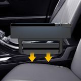 Micro USB + USB-C / Type-C + 8PIN Interface Car Multi-functional Cup Holder Seat Gap Side Storage Box
