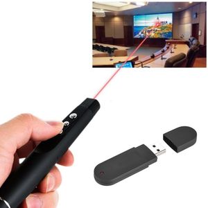 2.4GHz Wireless Laser PowerPoint Page Turning Pen Multimedia Wireless Presentation Projection Pen with USB Receiver  Remote Control Distance: 30m