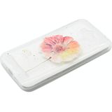 For ASUS ZenFone Max / ZC550KL Flower Pattern Transparent Soft TPU Protective Back Cover Case