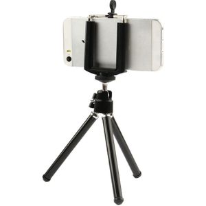 Portable Aluminum Tripod  For iPad  iPhone  Galaxy  Huawei  Xiaomi  LG  HTC and Other Smart Phones(Black)