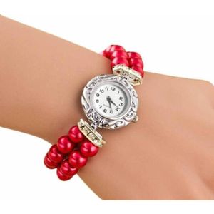 DENTON SIDPEGA Women Pearl Quartz Bracelet Watch(Red)