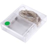 10m IP65 Waterproof Silver Wire String Light  100 LEDs SMD 0603 3 x AA Batteries Box Fairy Lamp Decorative Light  DC 5V(Green Light)