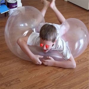 Bubble Ball TPR Blowing Balloon Racket Ball Speelgoed  Grootte: Groot (Willekeurige kleur)