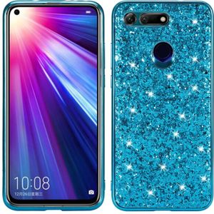 Glitter Powder Shockproof TPU Case for Huawei Honor View 20 (Blue)