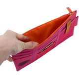 Multi-functional Auto Car Sun Visor Sunglass Holder Card Storage Holder Inner Pouch Bag(Pink)