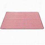 FP1409 6mm Thickened Moisture-Proof Beach Mat Outdoor Camping Tent Mat With Storage Bag 150x200cm(Red White Grid)