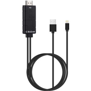 MiraScreen LD10 8 Pin to HDMI USB Smart Converter 1080P HDTV Digital AV Cable  Length: about 1.8m  For iPhone X / 8 Plus / 7 Plus / 8 / 7 / 6 Plus / 6s Plus  iPad