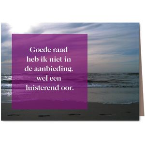 oneliner-ziek luisterend oor