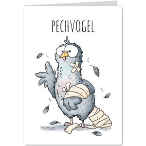 Beterschapskaart duif pechvogel