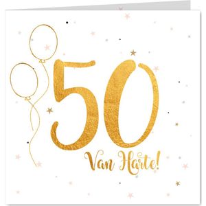 Verjaardagskaart happy 50 jaar