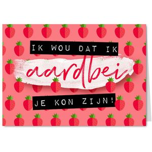 Beterschapskaart aardbeien sterkte knuffel