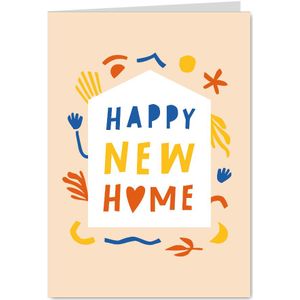 Vrolijke felicitatie Happy New Home