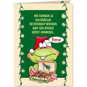 Een beterschapskaart voor rond de feestdagen, opkikkertje