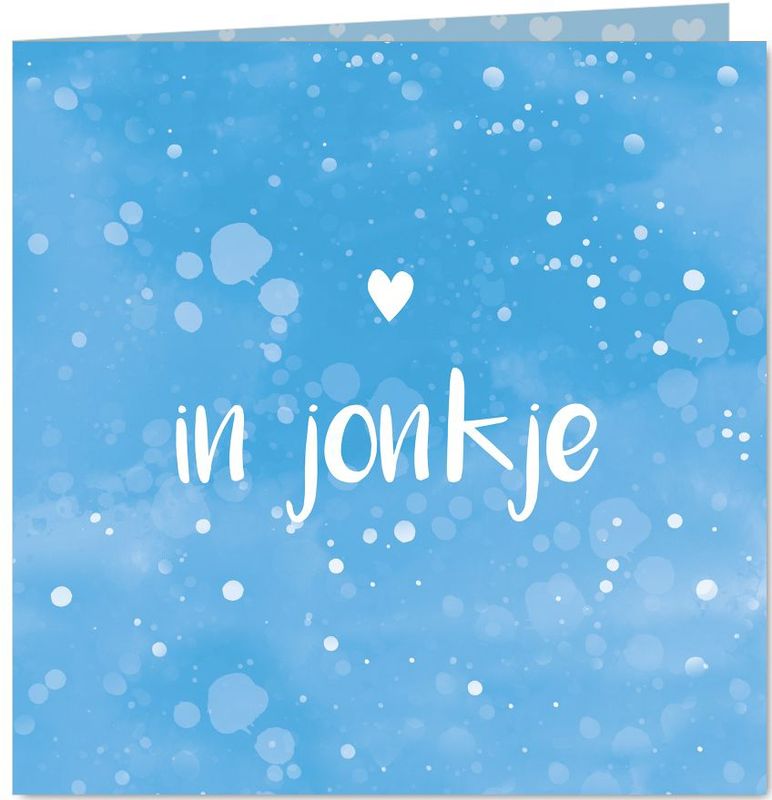 Fryske felicitatie kaart geboorte jonkje