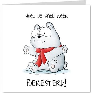 Beterschapskaart Beer - Voel je snel weer beresterk!