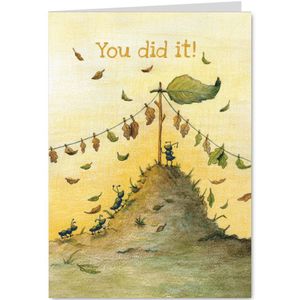 Geslaagdkaart You did it! mier