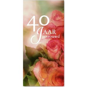 Jubileum 40 jaar getrouwd bloem
