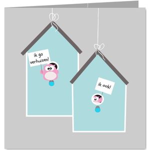 Grappige verhuiskaart samenwonen